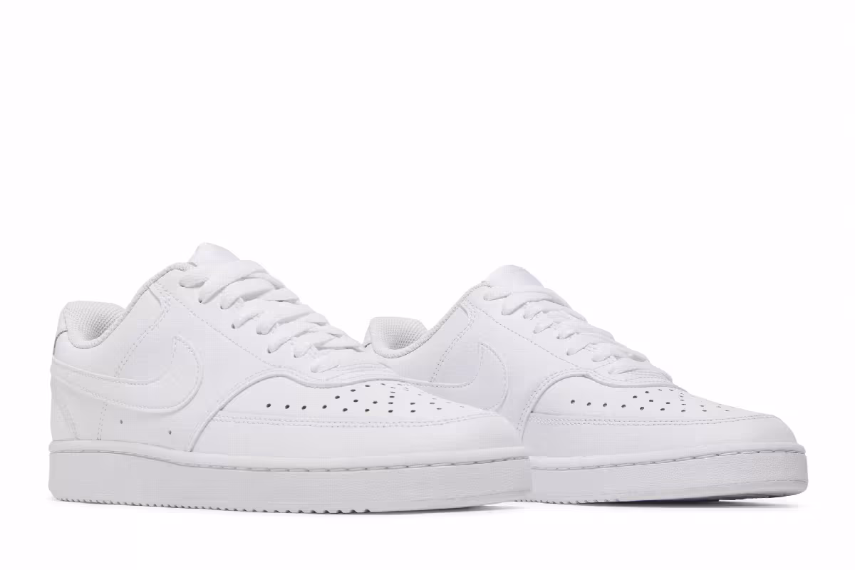 Nike Court Vision Low Triple White, view 9