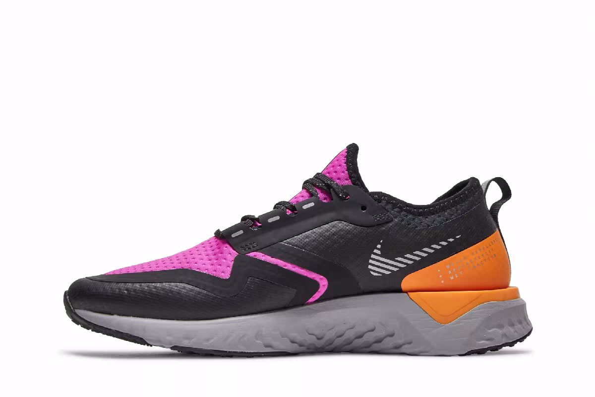 Nike Women's Odyssey React 2 Shield Fire Pink Atmosphere Grey, view 4