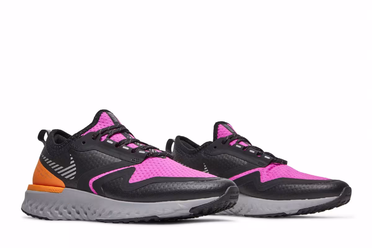 Nike Women's Odyssey React 2 Shield Fire Pink Atmosphere Grey, view 9