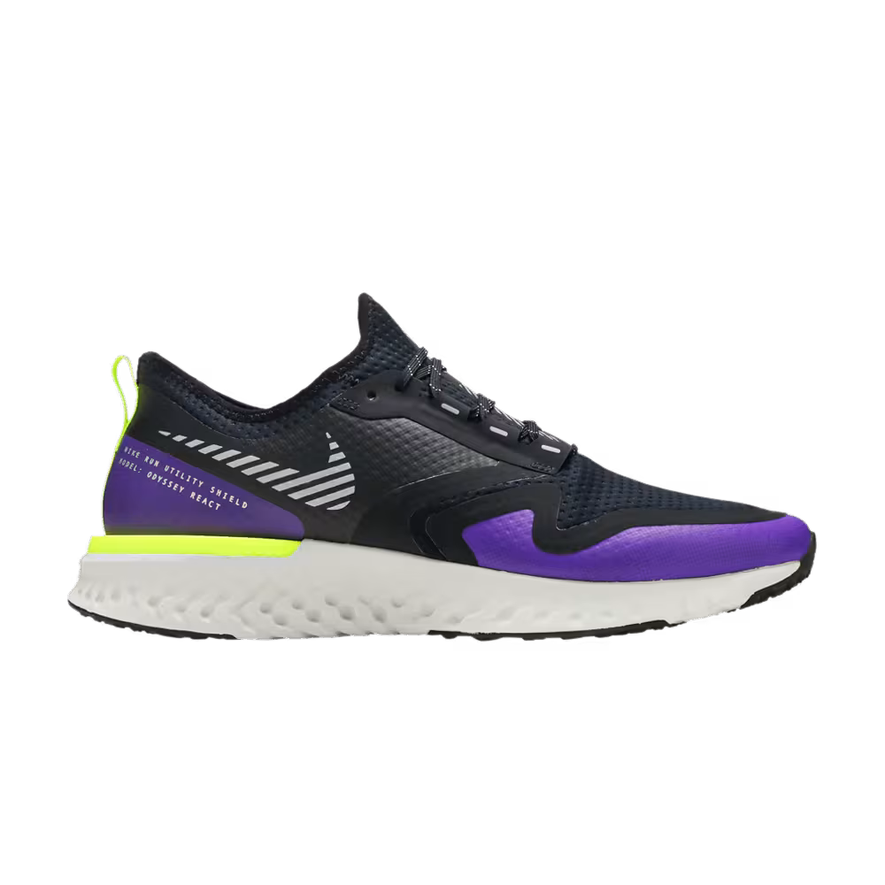 Nike Odyssey React Shield 2 Black Voltage Purple