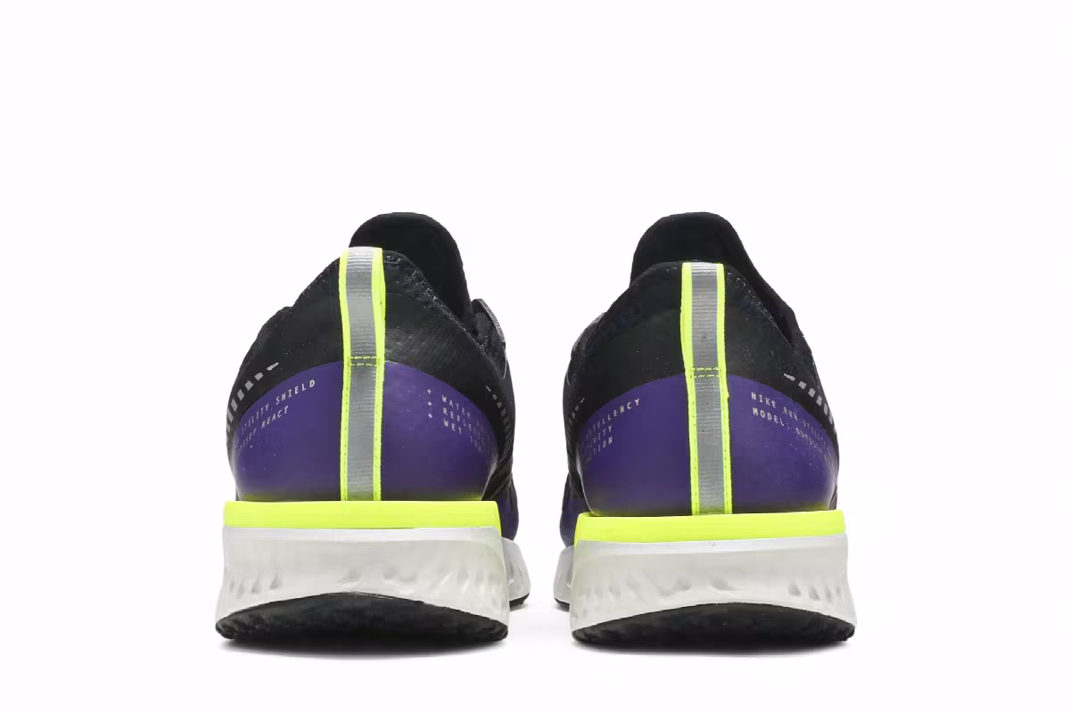 Nike Odyssey React Shield 2 Black Voltage Purple, view 7