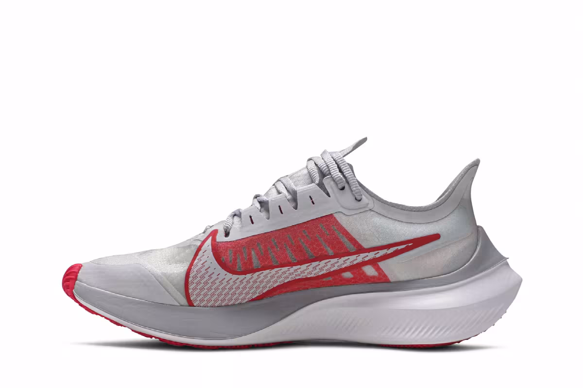 Nike Women's Zoom Gravity Pure Platinum Red Orbit, view 4