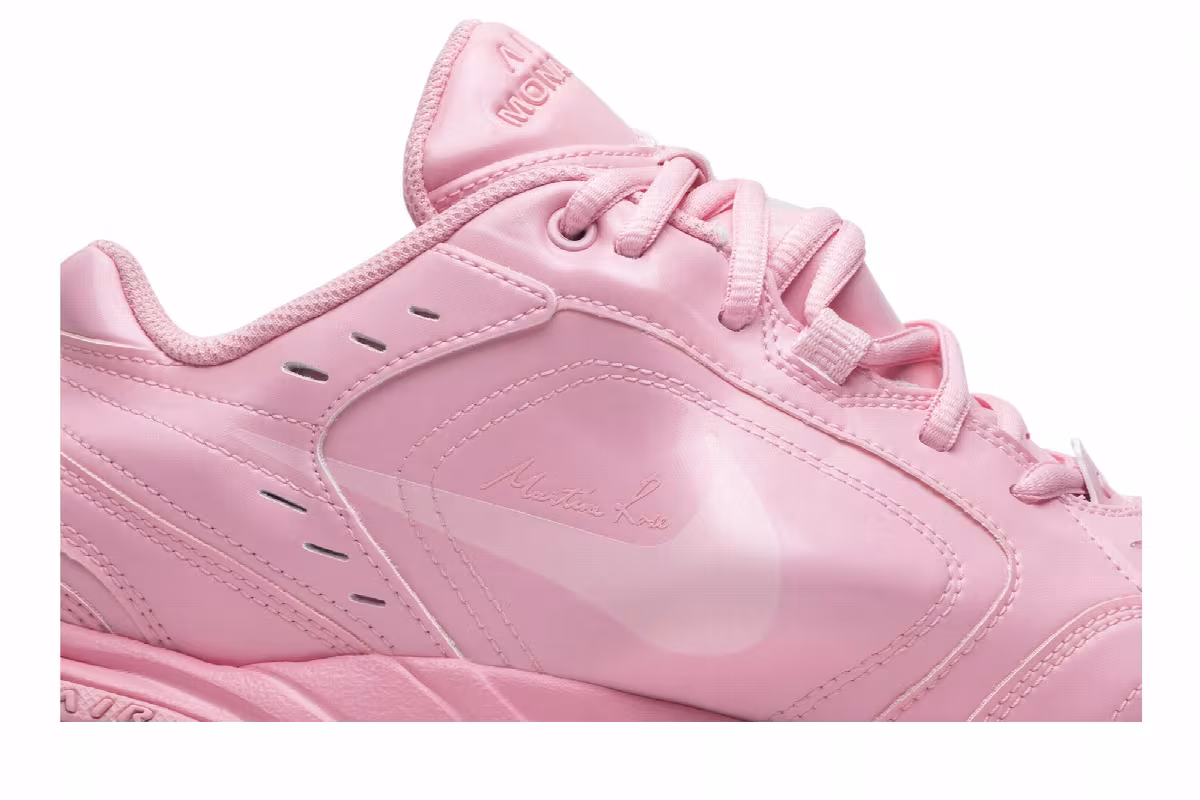 Martine Rose x Nike Air Monarch IV Soft Pink, view 3