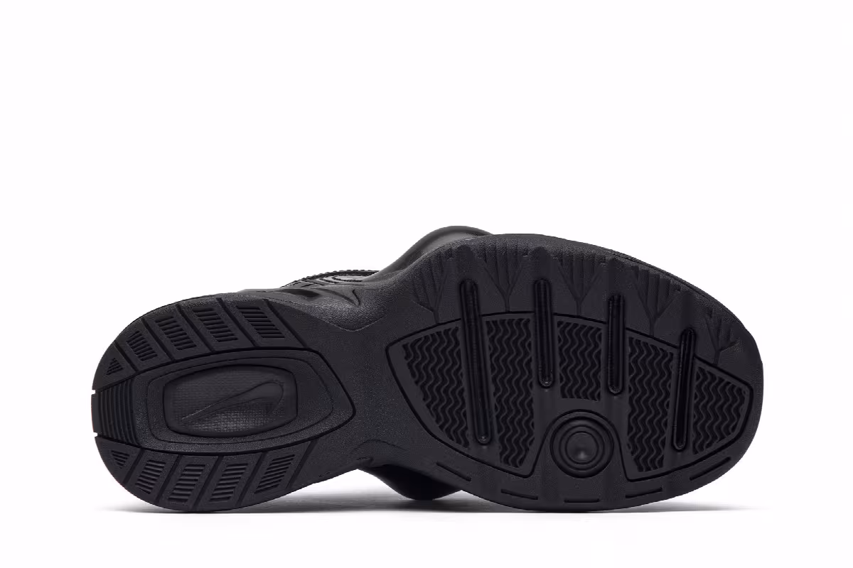 Martine Rose x Nike Air Monarch IV Triple Black, view 5