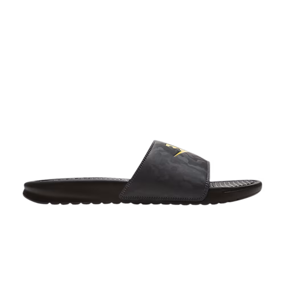 Nike Benassi Slide Black Camo Orange