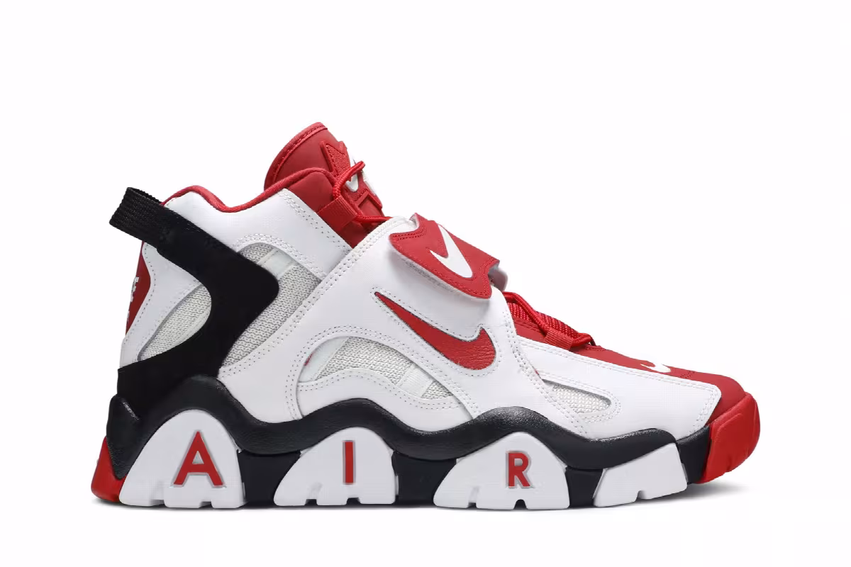Nike Air Barrage Mid University Red, view 2