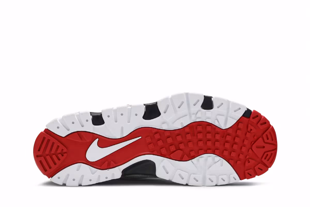 Nike Air Barrage Mid University Red, view 5