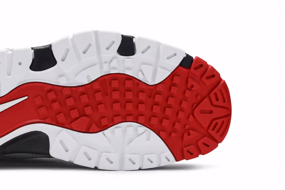 Nike Air Barrage Mid University Red, view 6