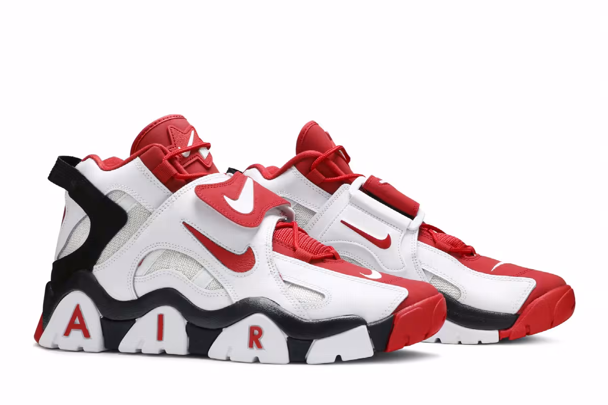 Nike Air Barrage Mid University Red, view 9