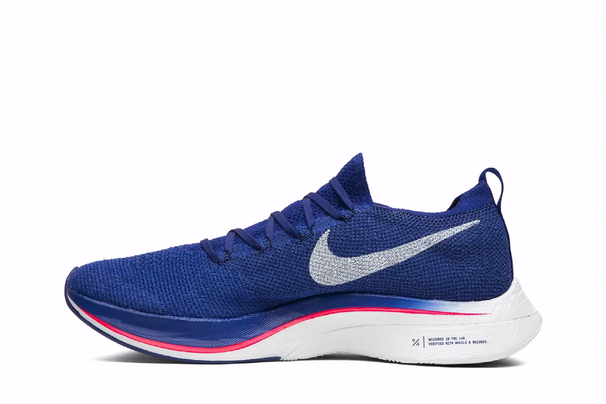 Nike Zoom VaporFly 4% Flyknit Deep Royal, view 4