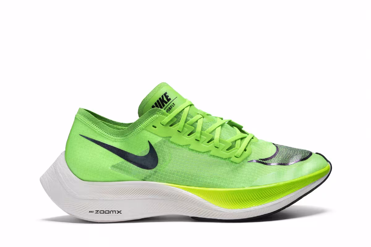 Nike ZoomX Vaporfly NEXT% Electric Green, view 2