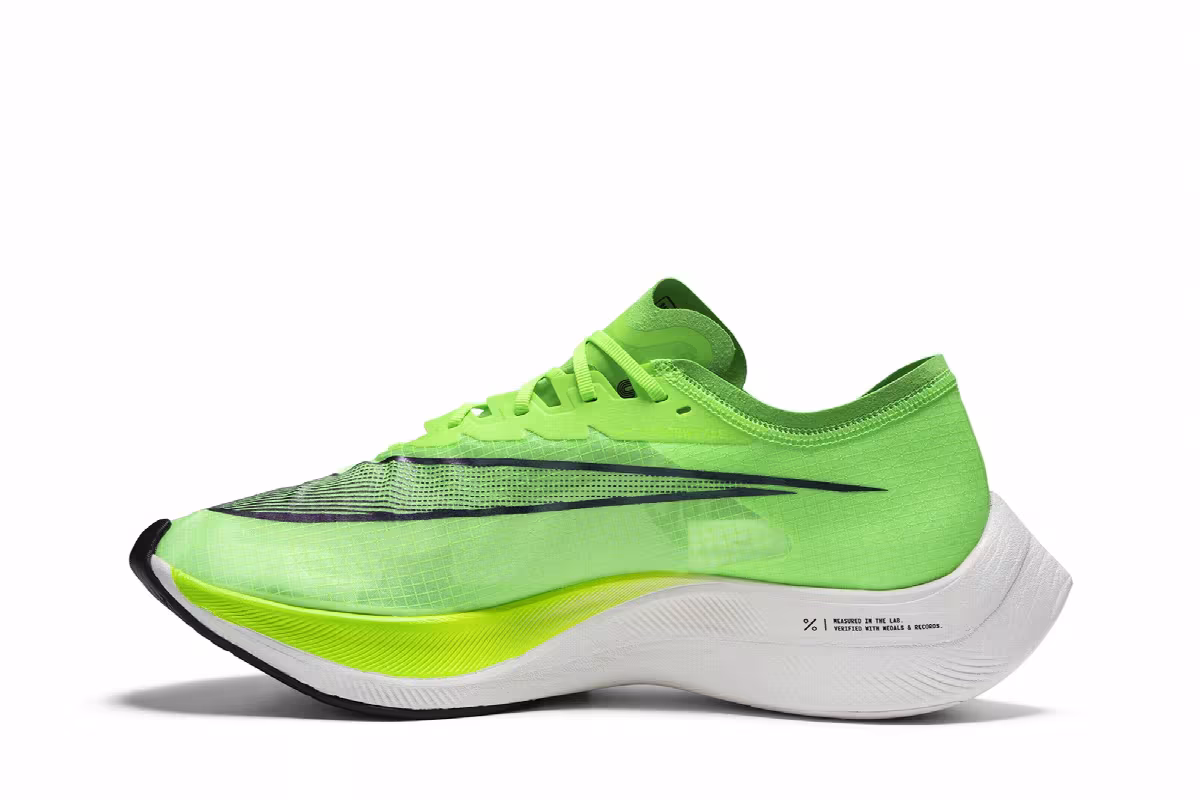 Nike ZoomX Vaporfly NEXT% Electric Green, view 4