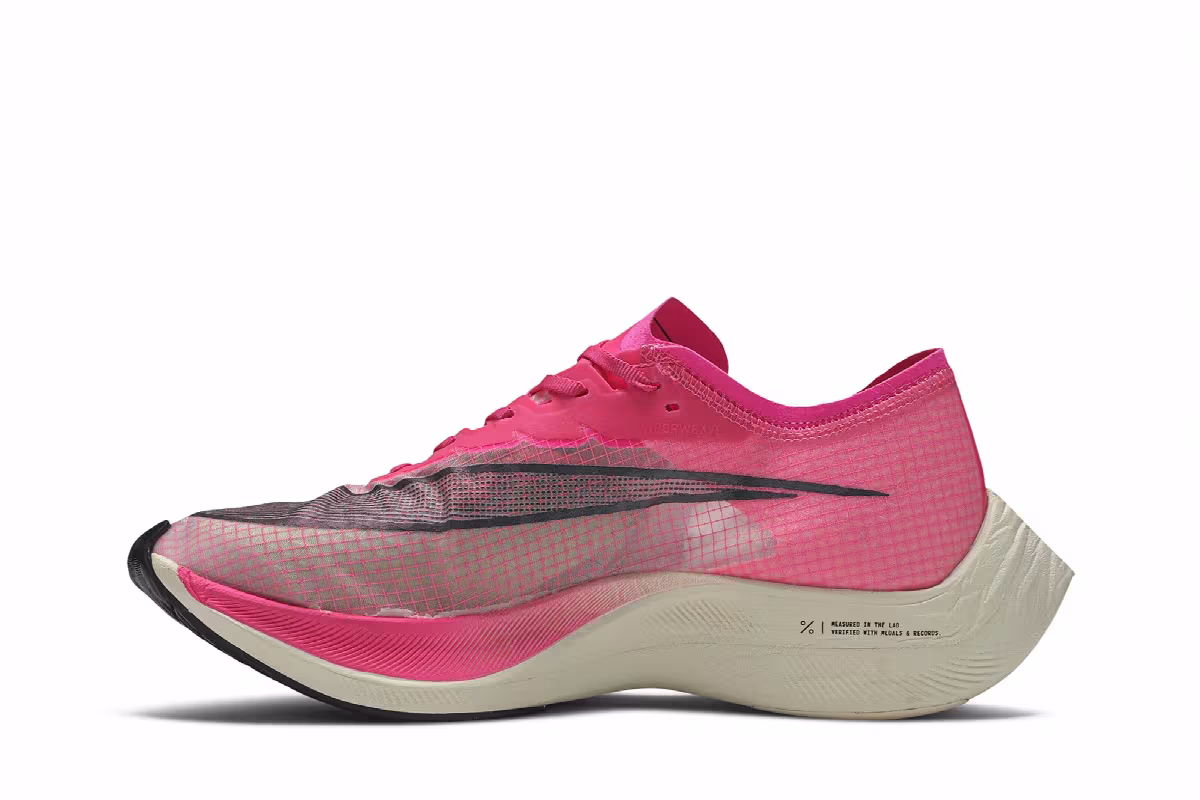 Nike ZoomX Vaporfly NEXT% Pink Blast, view 4