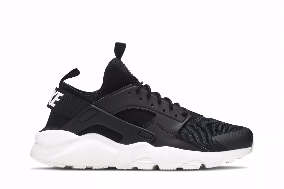 Nike Air Huarache Run Ultra Black White, view 2