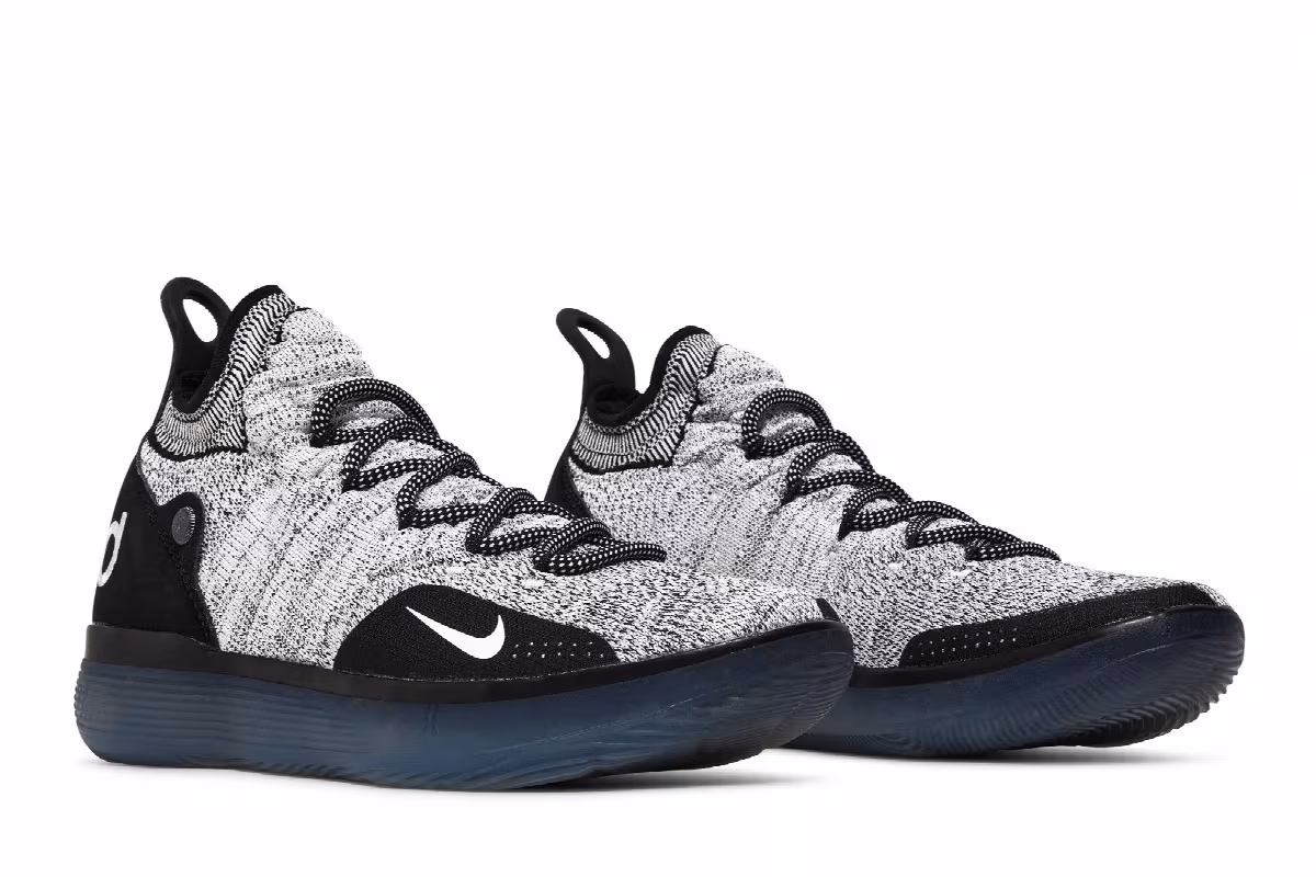 Nike Zoom KD 11 White Black, view 9