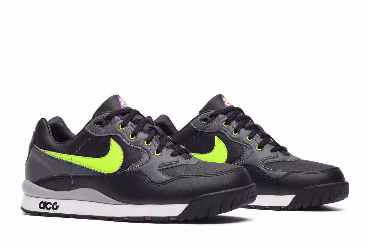 Nike ACG Wildwood Black Electric Green, view 9