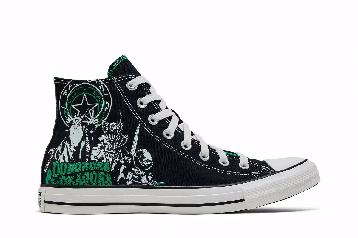 Dungeons & Dragons x Converse Chuck Taylor All Star High Black Green, view 2
