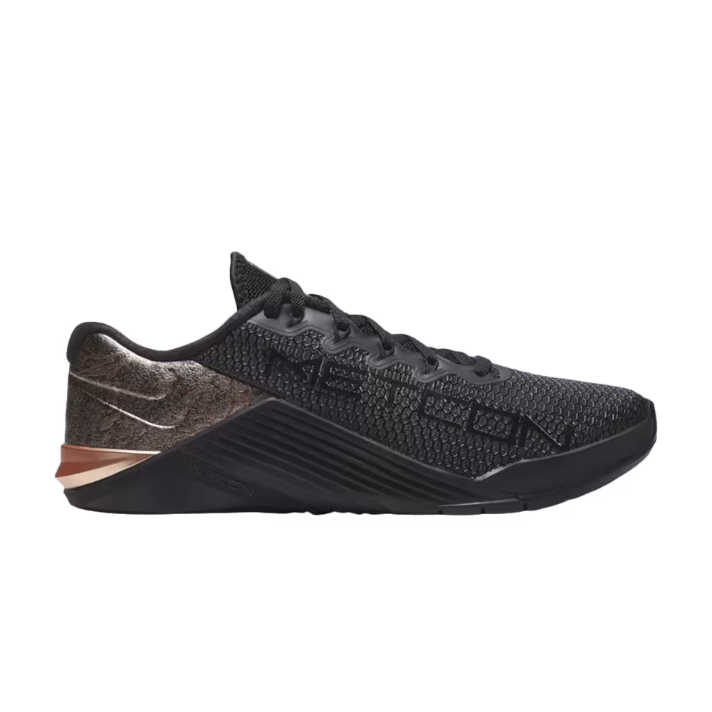 Nike Women's Metcon 5 Black Rose Gold