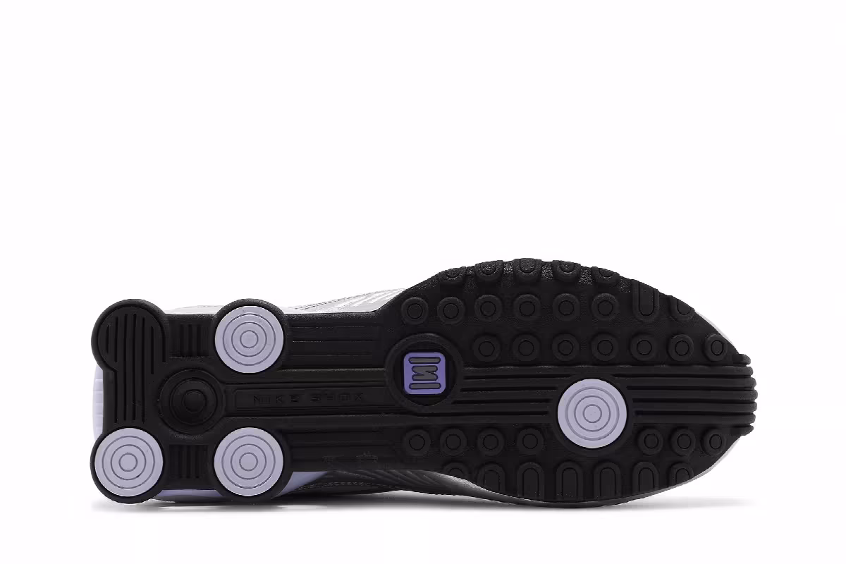 Nike Women's Shox Enigma 9000 Metallic Silver Violet, view 5