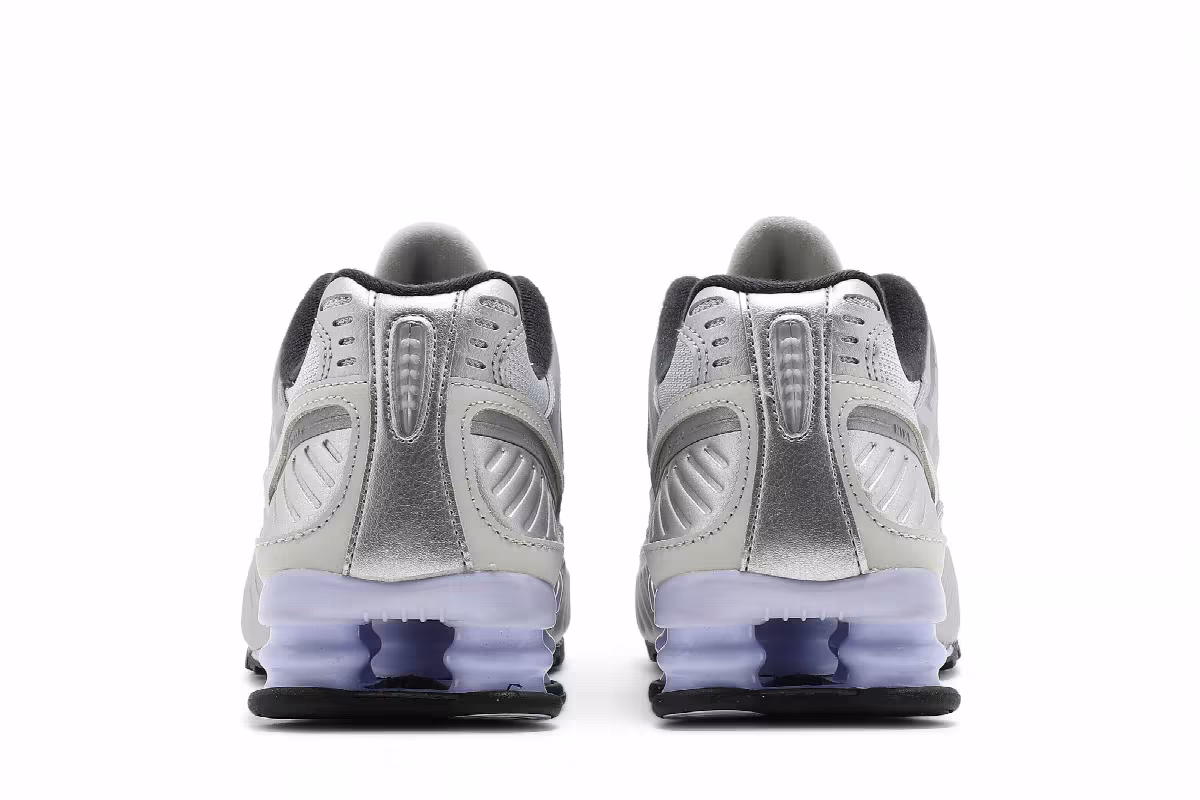 Nike Women's Shox Enigma 9000 Metallic Silver Violet, view 7