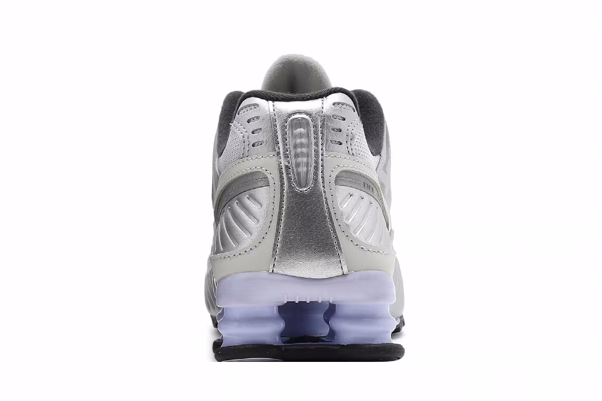 Nike Women's Shox Enigma 9000 Metallic Silver Violet, view 8
