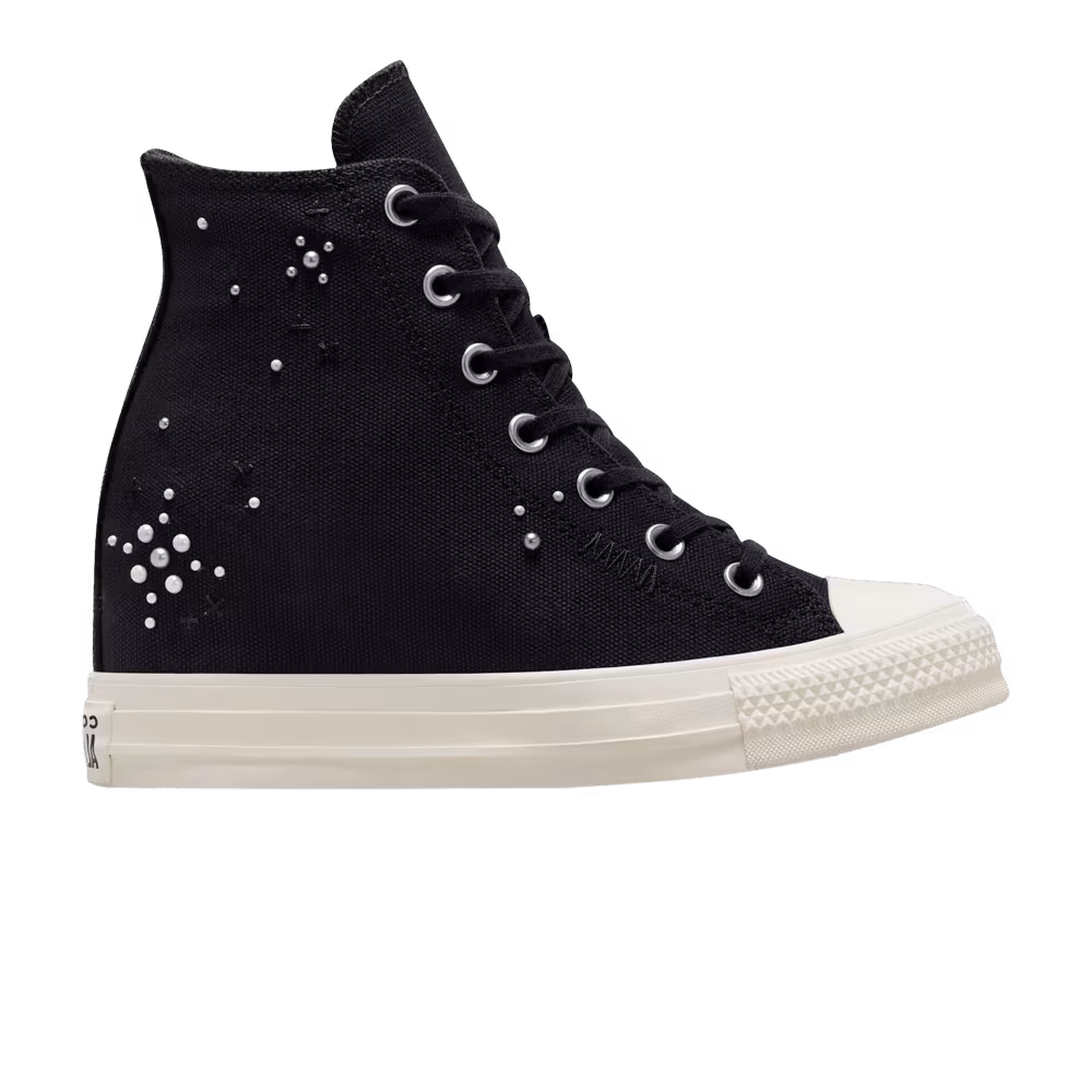 Converse Women's Chuck Taylor All Star Wedge Platform High Pearls & Studs - Total Eclipse