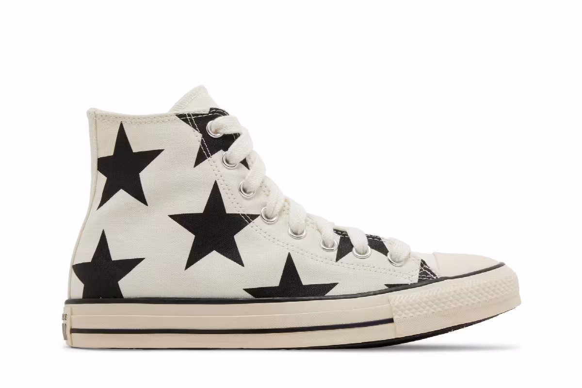 Converse Women's Chuck Taylor All Star High Large Stars, view 2