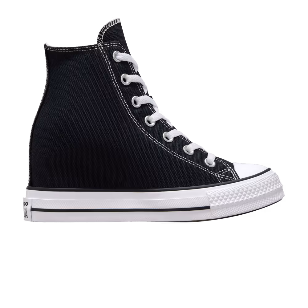 Converse Women's Chuck Taylor All Star Wedge Platform High Black Red Navy