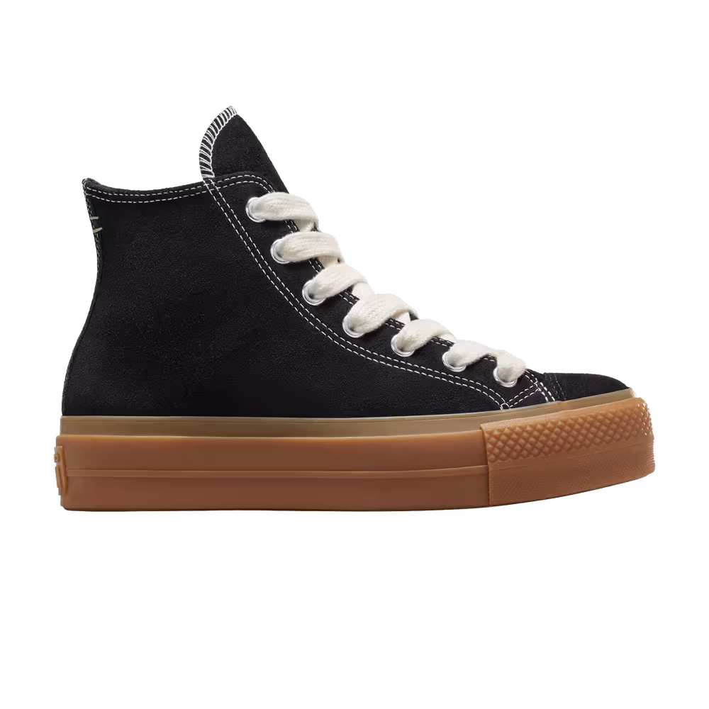 Converse Women's Chuck Taylor All Star Lift Platform High Black Honey Gum