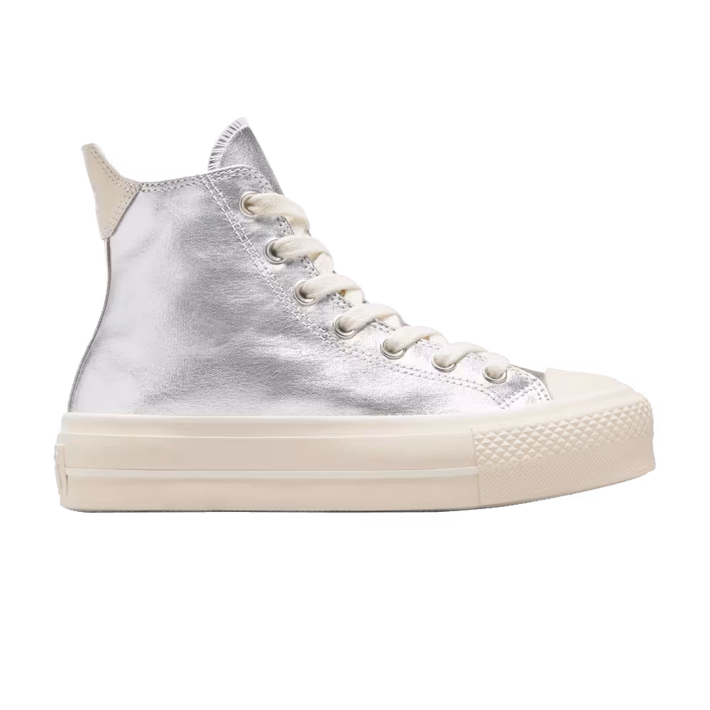 Converse Women's Chuck Taylor All Star Lift High Metallic - Pure Silver