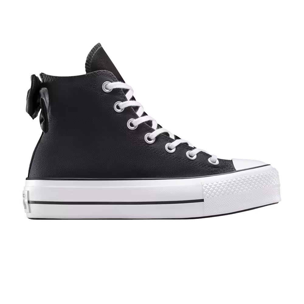 Converse Women's Chuck Taylor All Star Lift Platform High Black White Bows