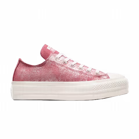 Converse Wmns Chuck Taylor All Star Lift Platform Low 'Suede Shimmer - Royal Flush Pink'
