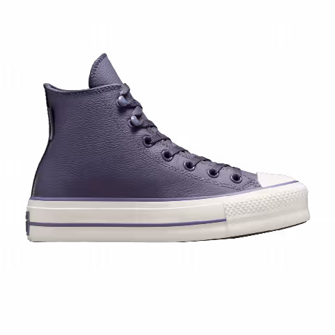 Converse Wmns Chuck Tayor All Star Lift Platform High 'Weatherized Leather - Lavender Ash'