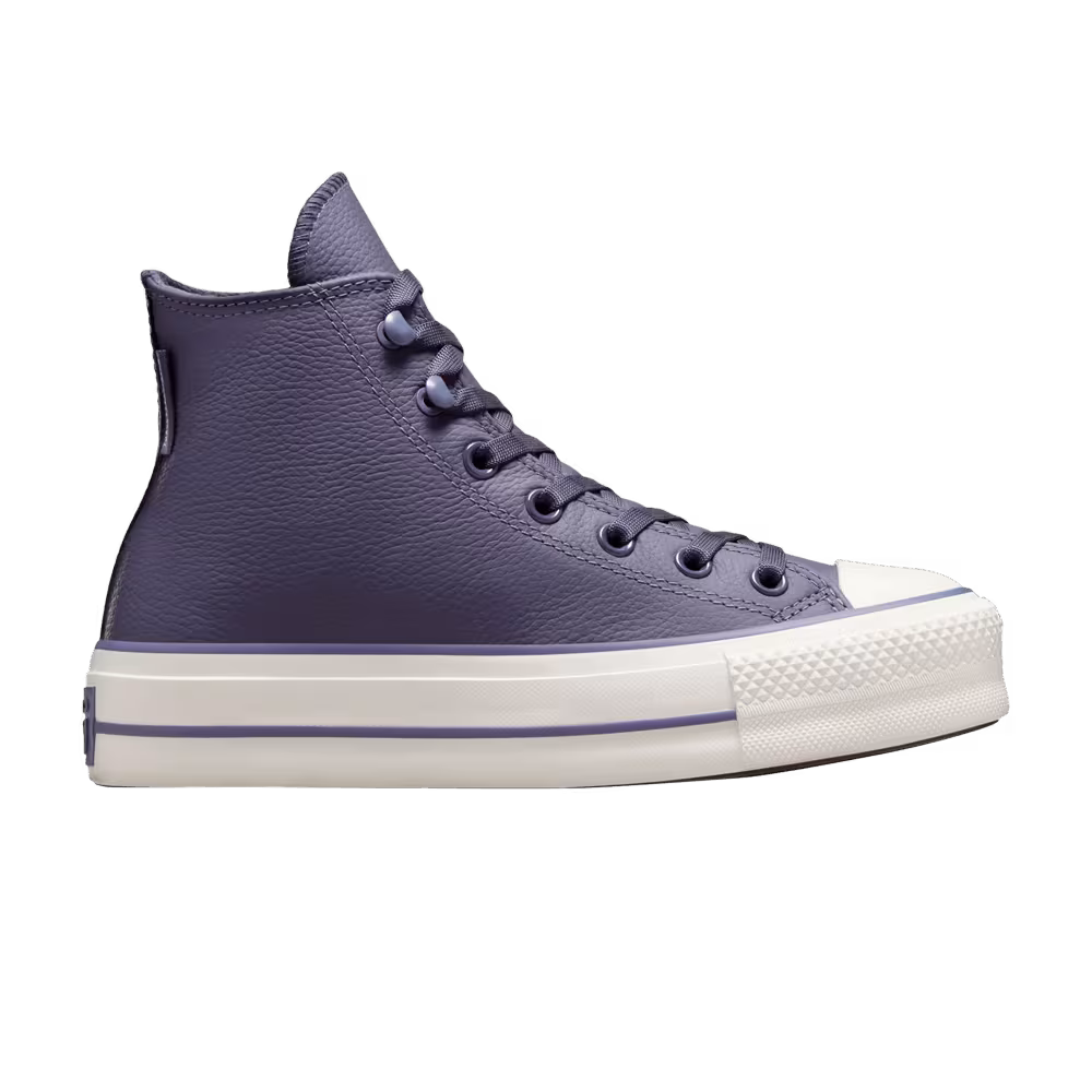 Converse Women's Chuck Tayor All Star Lift Platform High Weatherized Leather - Lavender Ash