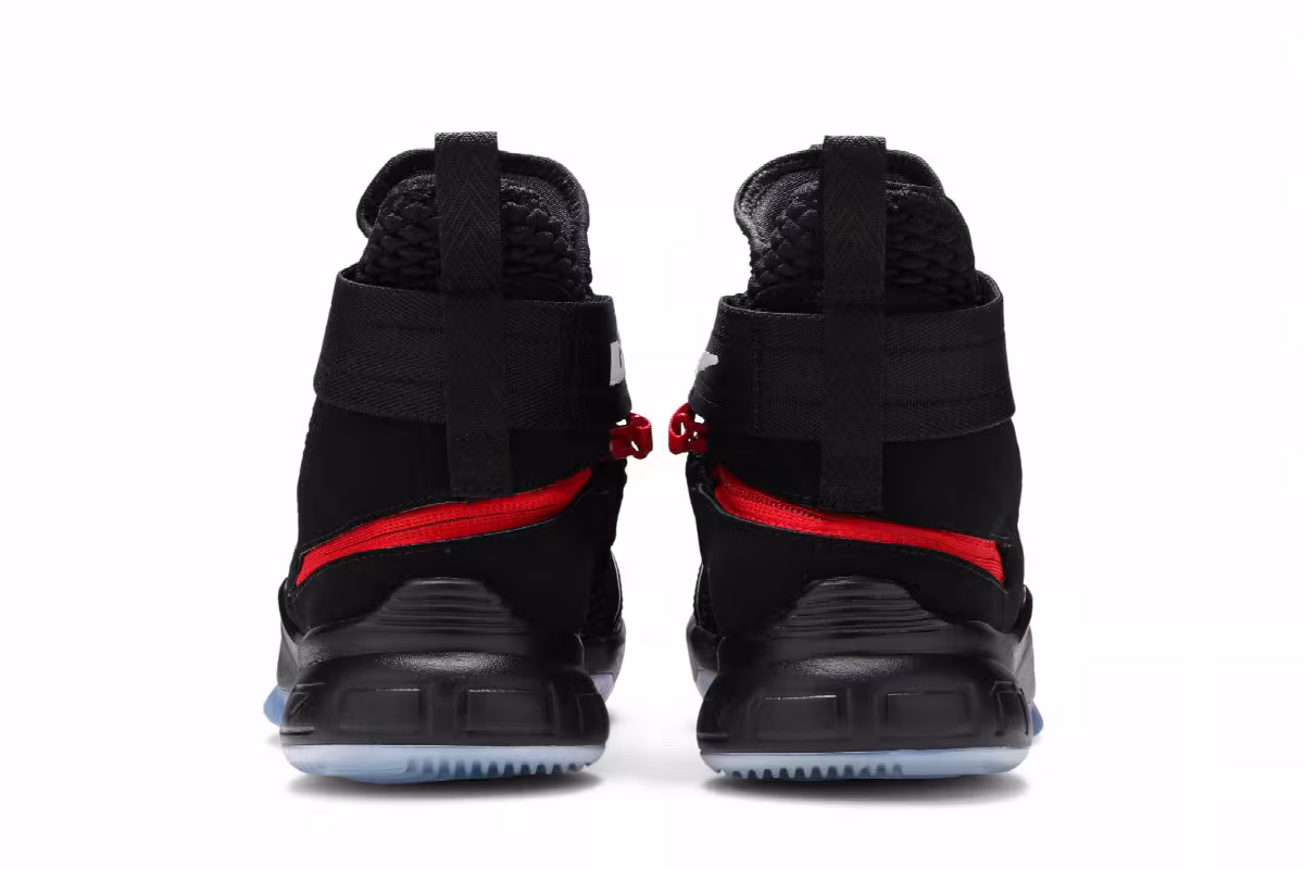 Nike LeBron Soldier 12 FlyEase Black Red, view 7