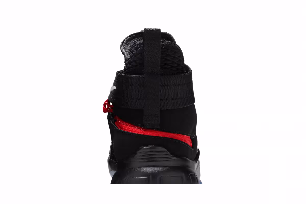 Nike LeBron Soldier 12 FlyEase Black Red, view 8