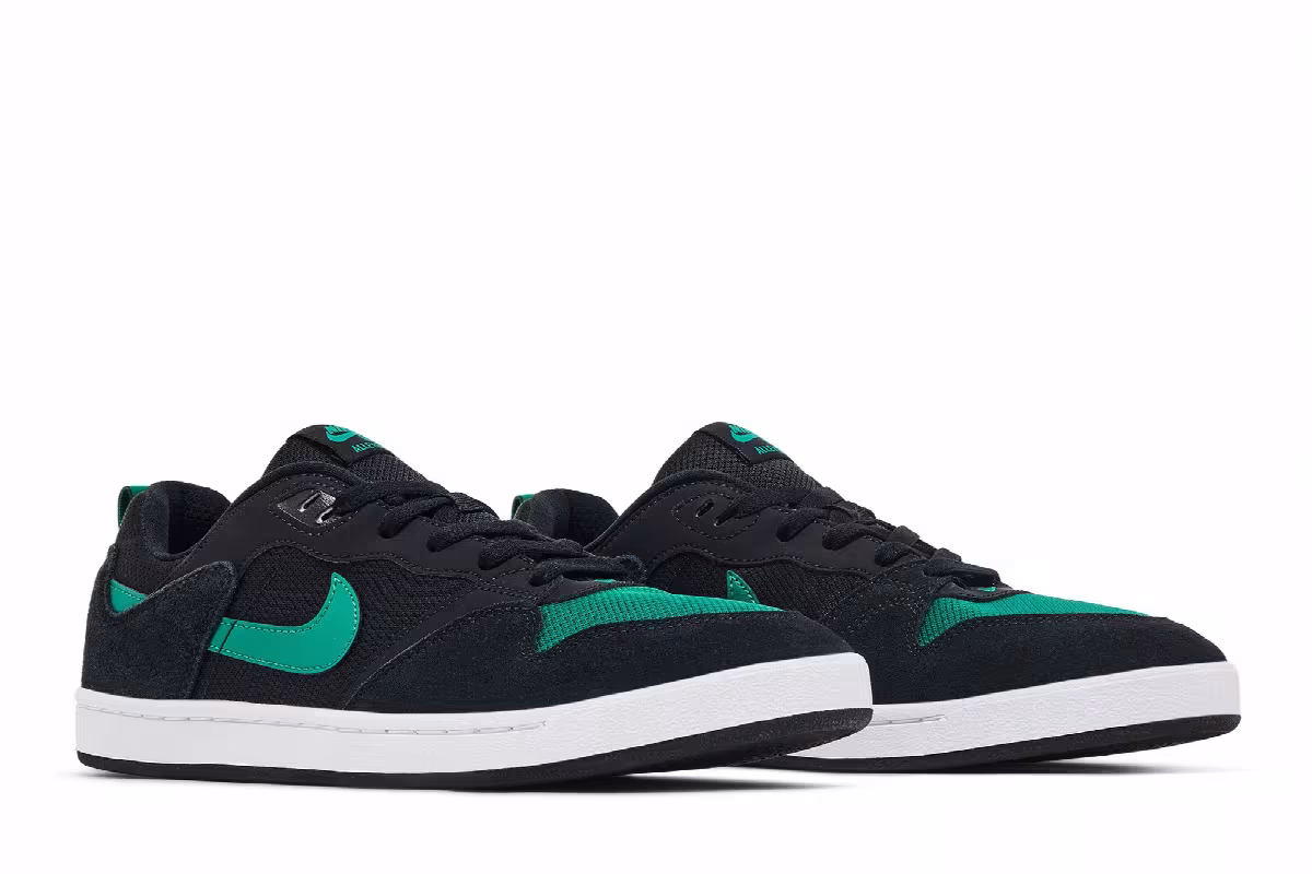 Nike Alleyoop SB Black Mystic Green, view 9