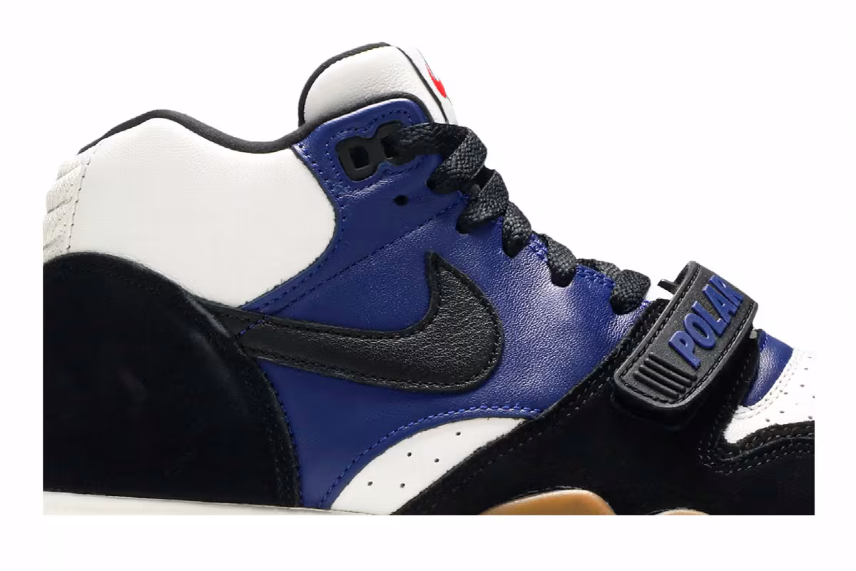 Polar Skate Co x Nike Air Trainer 1 SB Black Deep Royal Blue, view 3