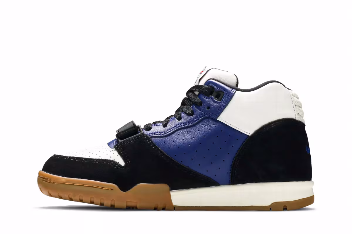 Polar Skate Co x Nike Air Trainer 1 SB Black Deep Royal Blue, view 4