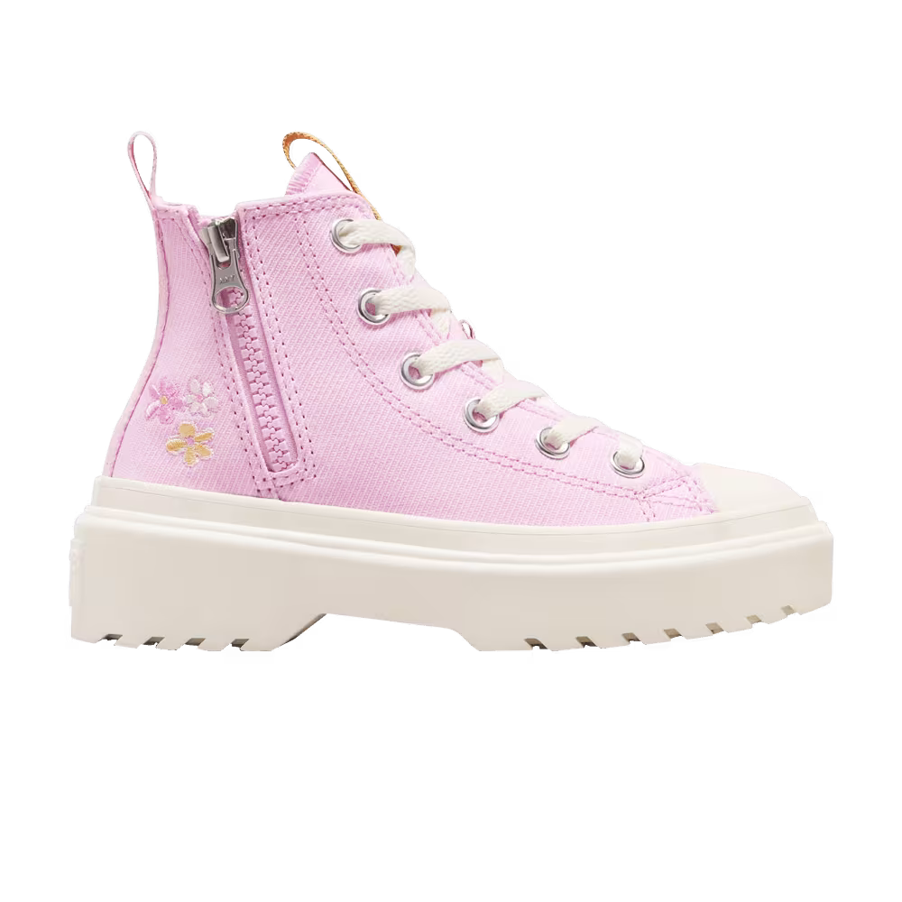 Converse Chuck Taylor All Star Lugged Lift Platform High GS Embroidered flowers