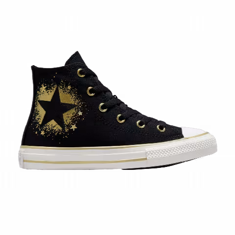 Converse Chuck Taylor All Star High PS 'Gold Stars - Black'