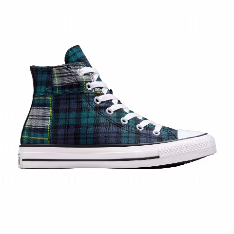Converse Chuck Taylor All Star High GS 'Plaid - Dragon Scale Green'