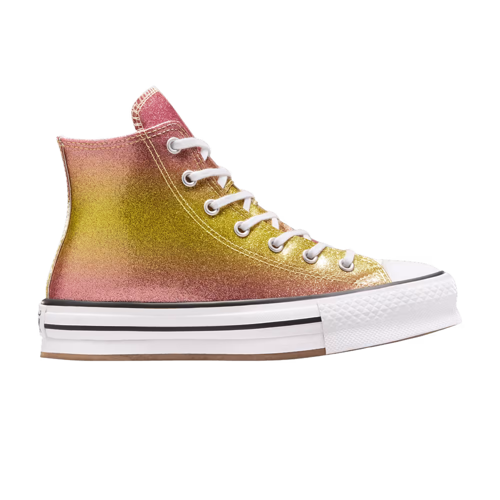 Converse Chuck Taylor All Star EVA Lift Platform High GS Citrus Glitz