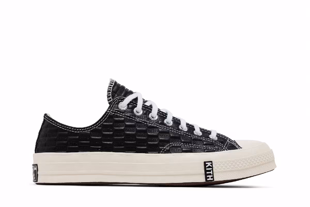 Kith x Converse Chuck 70 Low Black Monogram, view 2