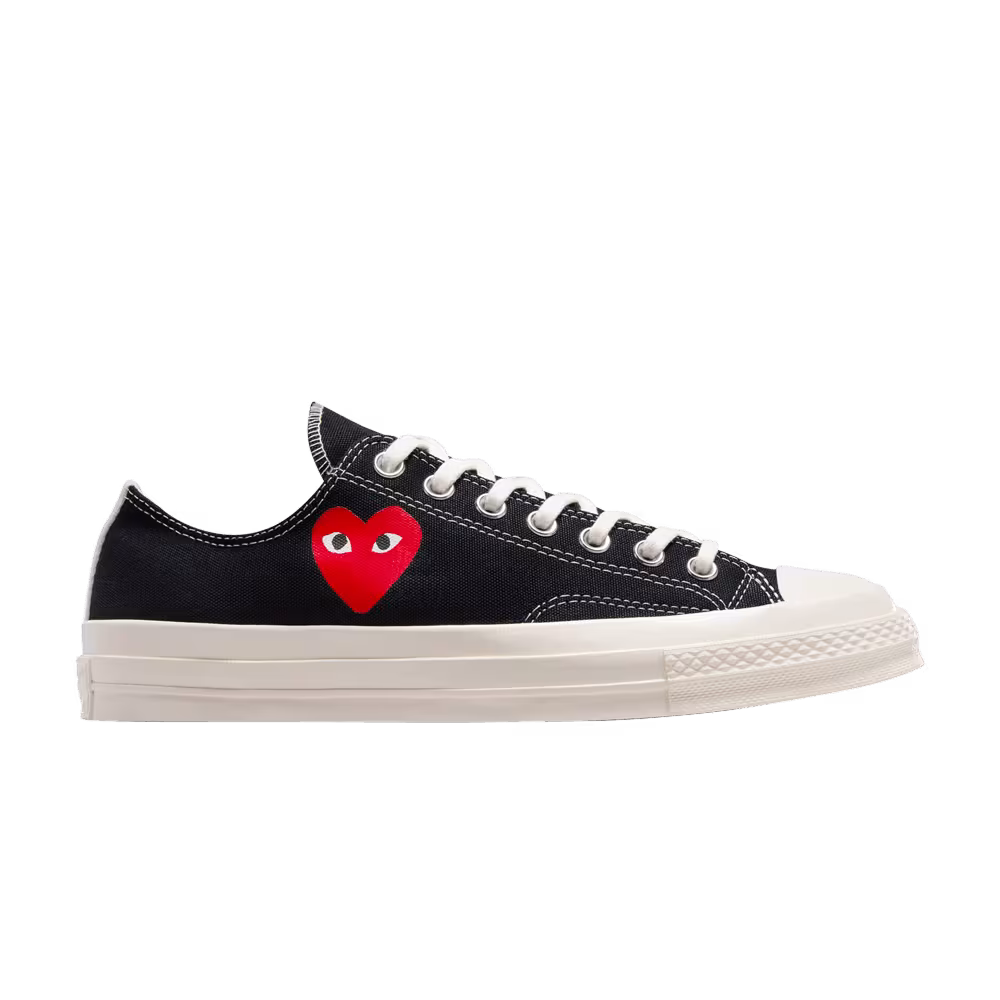 Comme des Garçons PLAY x Converse Chuck 70 Low Single Heart - Black