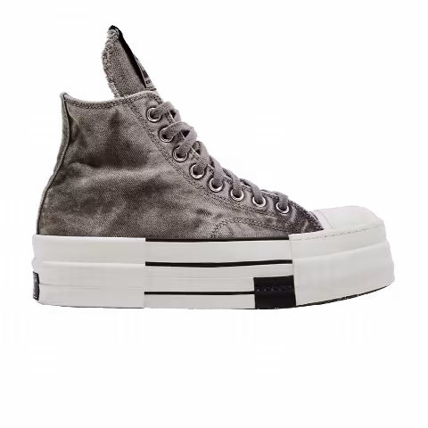 Rick Owens x Converse DRKSHDW DBL DRKSTAR Chuck 70 High 'Washed Canvas Pack - Concrete'