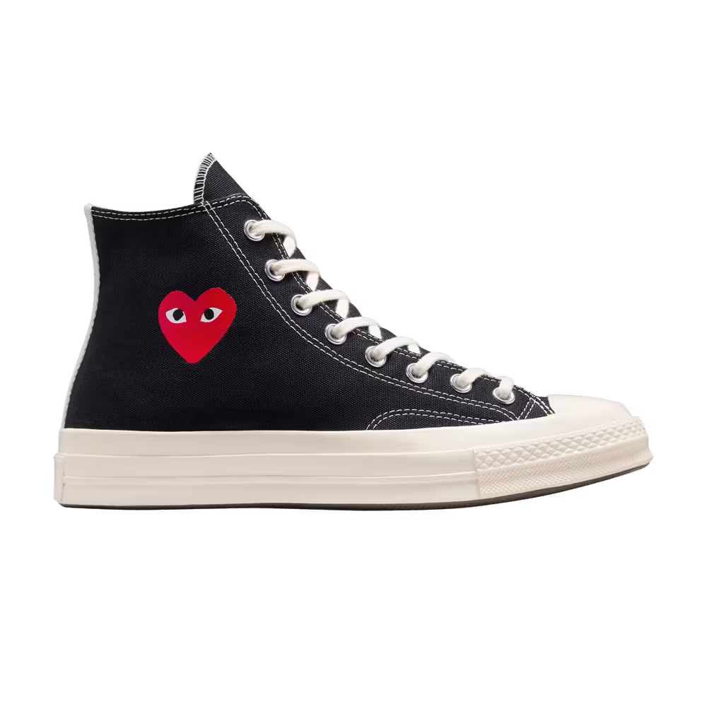 Comme des Garçons PLAY x Converse Chuck 70 High Single Heart - Black
