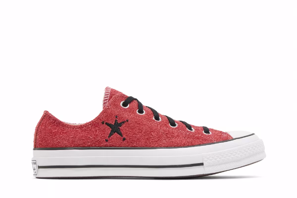 Stussy x Converse Chuck 70 Low Poppy Red, view 2