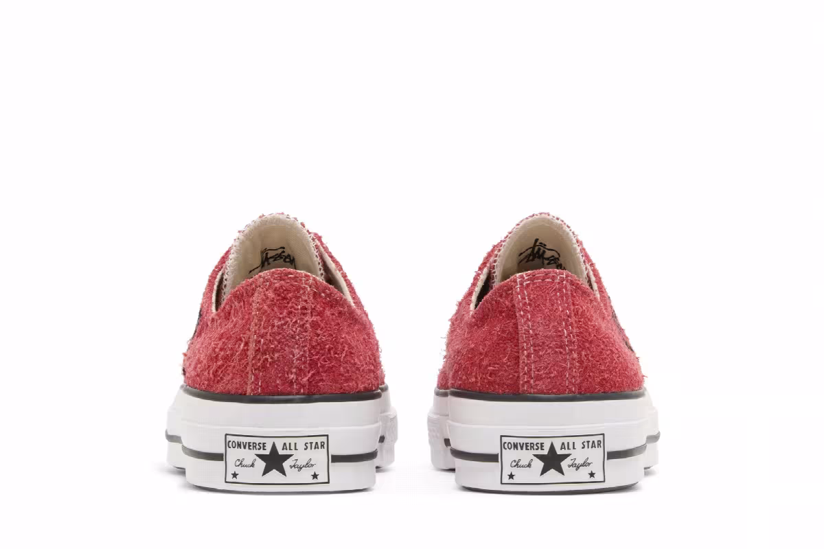 Stussy x Converse Chuck 70 Low Poppy Red, view 7