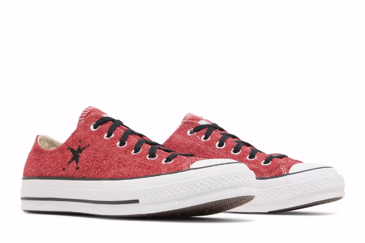 Stussy x Converse Chuck 70 Low Poppy Red, view 9